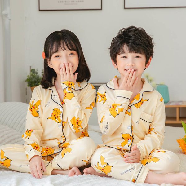 

pajamas toddler girls' clothing set boys' picacho set baby pajamas boys' pajamas 230331, Blue;red