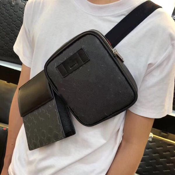 

designer two bags men waist bags genuine leather bag women fanny pack printed waistpacks241y