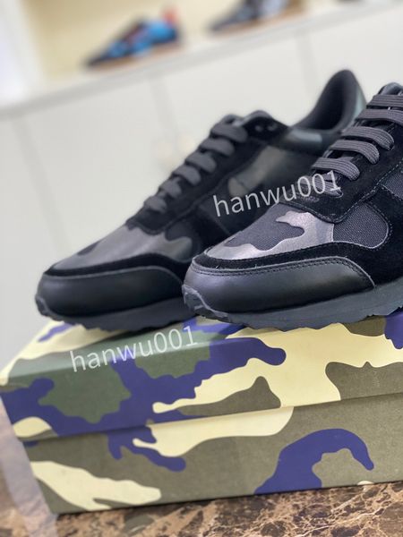 

2023 luxury designer classic mens sneaker casual shoes canvas leather luxury sneakers for man designer trainer shoe, Black