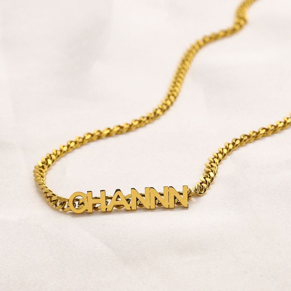 

luxury classic simple style letter necklaces designer brand letter chains necklaces jewelry accessory wedding gifts gold plated, Silver