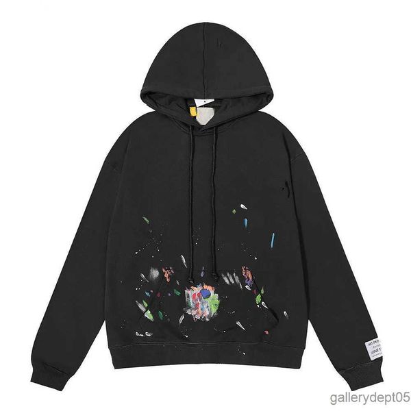 

homme hooded sweatshirts mens women designer hoodies mens clothing high street galleries print hoodie pullover winter sweatshirt, Black