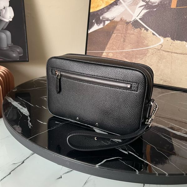 

7a clutch bags cowhide kasai handbags the wrist strap is removable plain totes sliver hardware