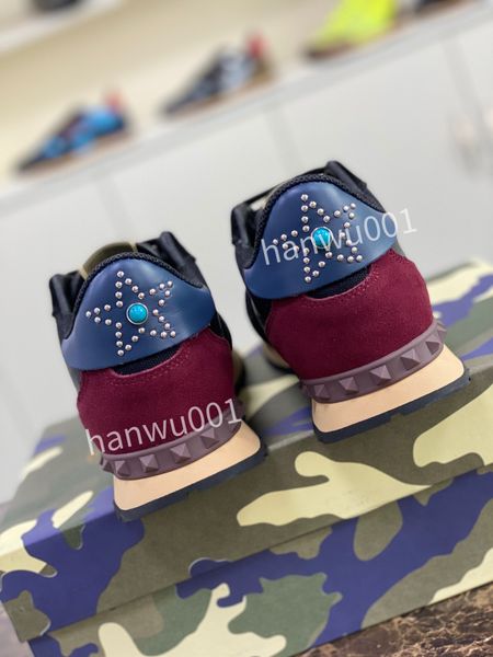 

2023 r classic men sneaker casual shoes canvas leather luxury sneakers for man designer trainer shoe, Black