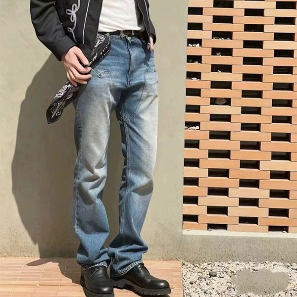 

quality men's jeans fashion hip hop pants trousers for male 2023 top, Black;brown