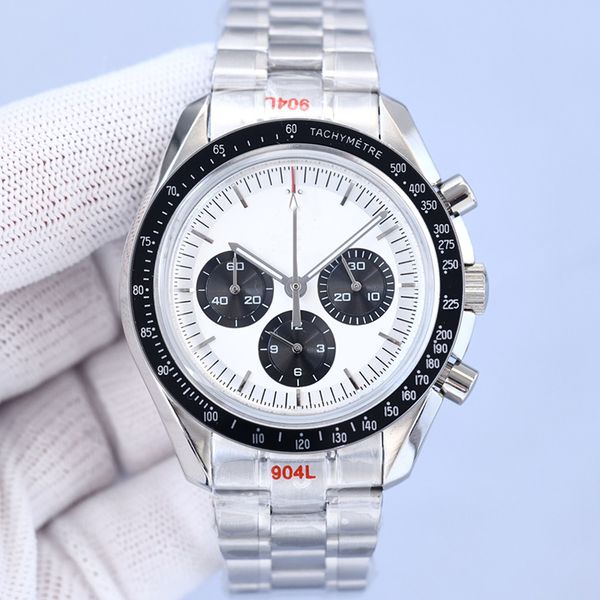 

mens watches full chronograph funtions ssecond vk quarz movement hands luxury watch sport master watches oroiogio montre de luxe skyfall des, Slivery;brown