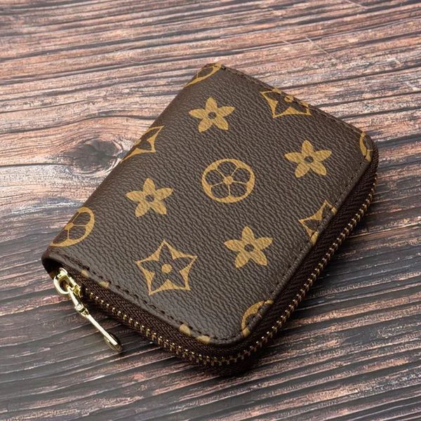 

original designers wallets purses fashion short zippy wallet monograms classic zipper pocket pallas bag zip coin purse with box 60067, Red;blue