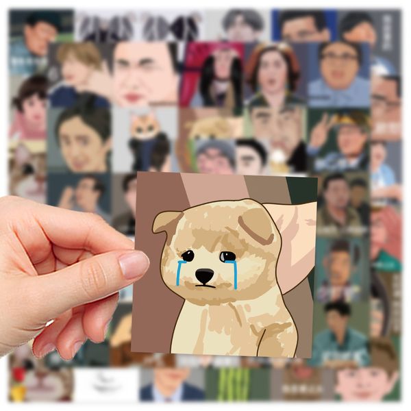 

50pcs funny expression graffiti stickers for skateboard car baby helmet pencil case diary phone lapplanner decor book album toys guitar diy
