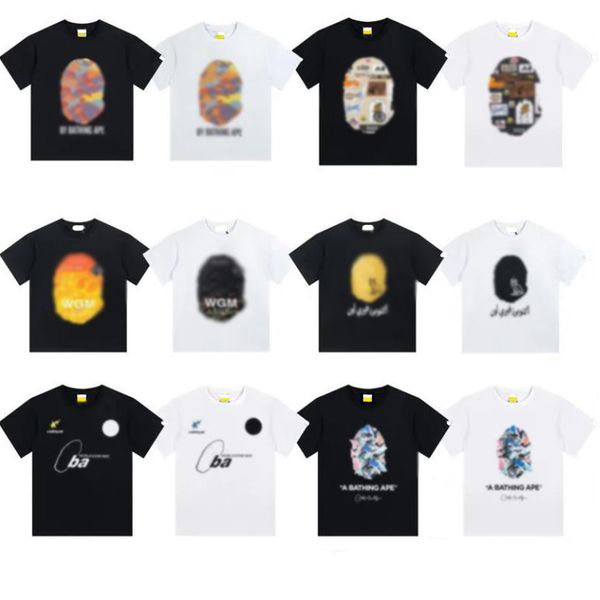 

t shirt for men summer tees mens women designers t shirts polos loose fashion brands man s casual luxurys clothing street shorts sleeve clo, White;black
