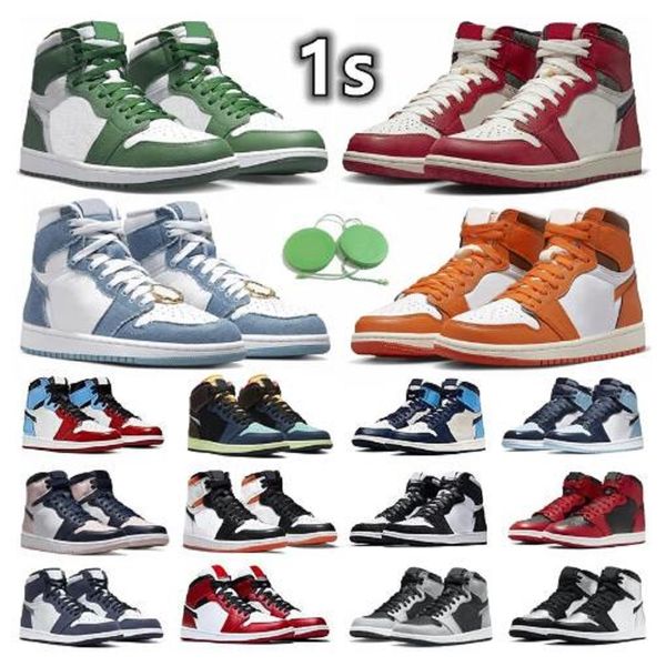 

1 1s mens basketball shoes sneaker lost and found gorge green starfish bred patent dark mocha toe newstalgia shadow men women trainers sport