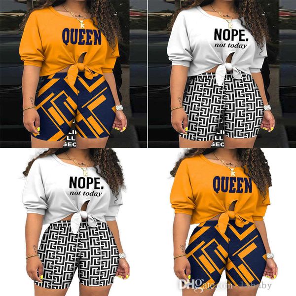

new women tracksuits 2023 summer fashion sweatsuits geometric printed short sleeve crop shorts two piece sets casual clothes for ladies, Gray
