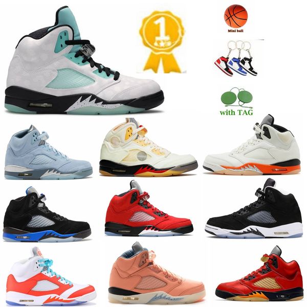 

jumpman 5 retro basketball shoes men aqua unc 5s green bean dark concord racer blue raging bull red suede jade horizon sail what the easter