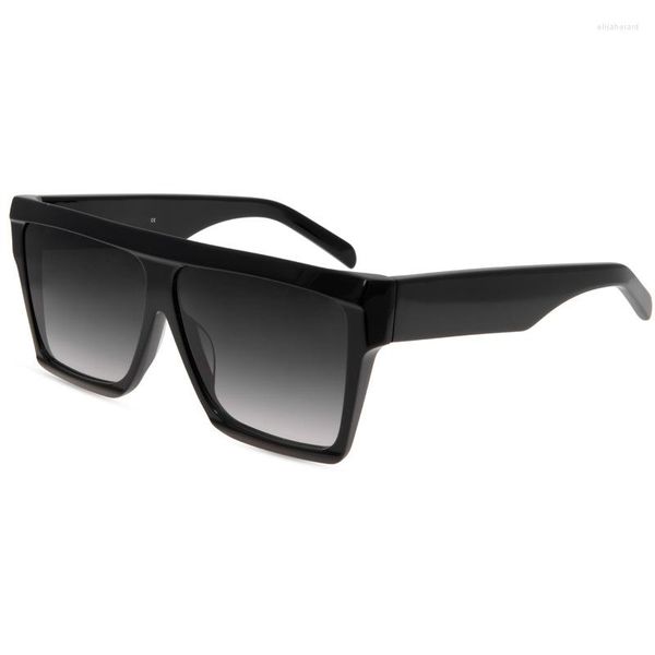 

vintage oversized sunglasses - high-end fashion goggles with polarized imported plate for men and women's glasses, White;black
