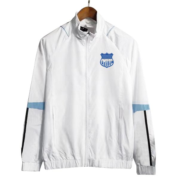 

2023 2024 emelec mens jackets long sleeve full zipper hooded soccer windbreaker hoodie windproof football jacket sports windbreakers coats s, Black;brown