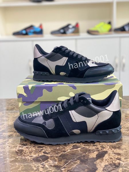 

luxury designer classic mens sneaker casual shoes canvas leather luxury sneakers for man designer trainer shoe, Black