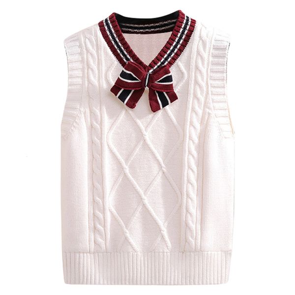 

waistcoat japanese style cute sweater tank kids girls sleeveless loose coat knitted tank school daily apparel y2k autumn zipper 230330, Camo