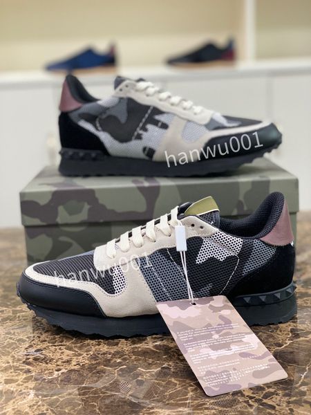 

casual shoes men women calfskin shoes vintage suede sneakers trainer platform lace leisure shoe, Black