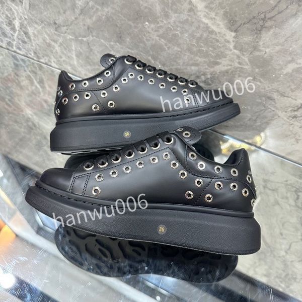 

mens designer casual shoes women leather lace-up sneaker fashion lady flat designer running trainers letters woman shoe platform men gym sne, Black