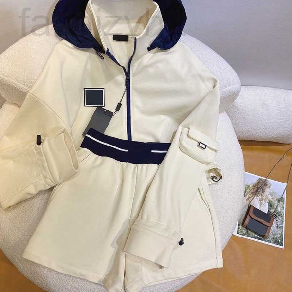 

women's two piece pants designer women tracksuit shirts sets 23ss summer casual style budge lady slim hoodies tees knit shirt mica, White