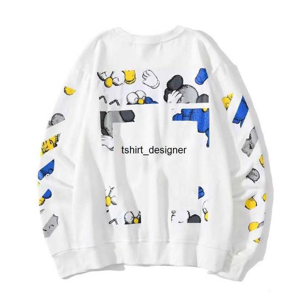 

fashion luxury men's sweatshirts brand white hoodies pullover women o-neck sweater men arrow cross letter classic print black loose ja