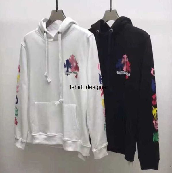 

luxury fashion men's sweatshirts designer classic women jackets hoodies zipper hooded sweater casual cross pullover sanskrit hoodie co, Black