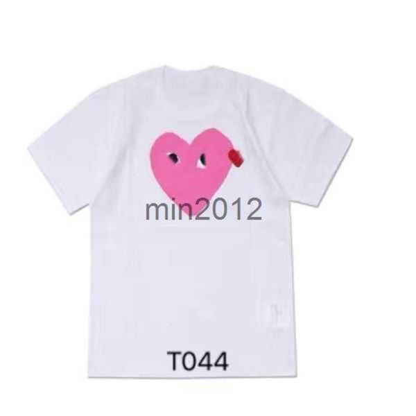 

cute shirts fashion mens play shirt designer red heart commes casual high quanlity, White;black