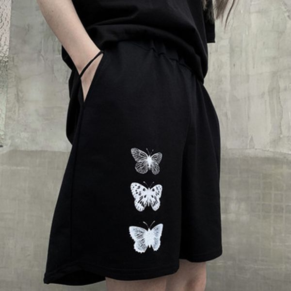 

womens shorts solid wideleg kneelength harajuku simple women summer print trendy allmatch students chic oversized casual ins 230330, White;black