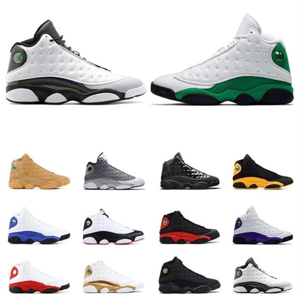

mens 13 basketball shoes 13s lucky green court purple black cat bred sports sneakers trainers athletic size 7-13 hsltrade88317f
