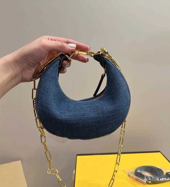 

shoulder crossbody bags totes cowboy crescent bag f blue handbag shoulder cross retro wallets 230331 220712