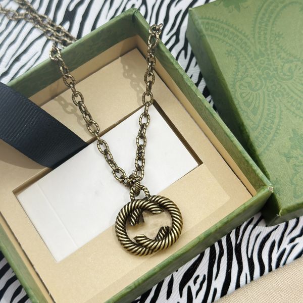 

designer pendant necklaces letter double g logo chains necklaces luxury women fashion jewelry metal ggity crystal pearl necklace gift jyu, Silver