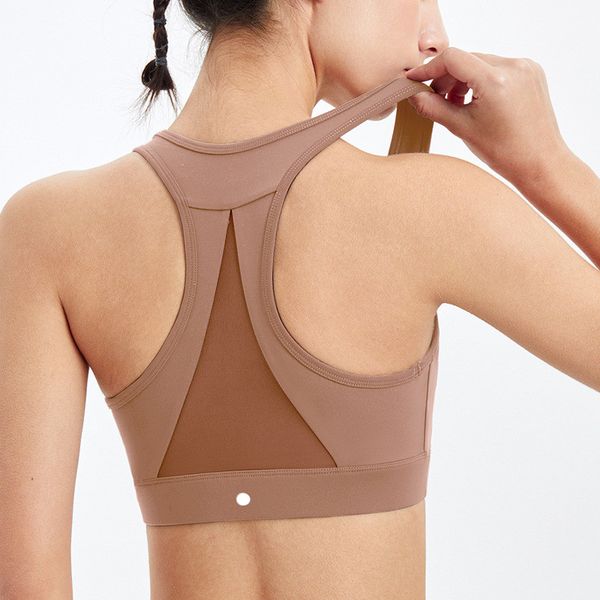 

ll women sports bra cew neck fintness tank vest mesh back workout breathable crisscross female wx03 black pink ll986