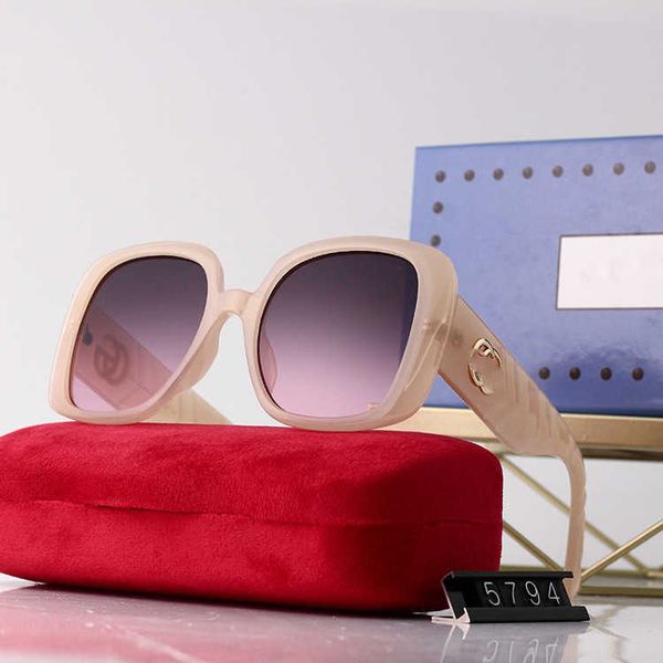 

2022 new g large frame tall fashion sunglasses women, White;black