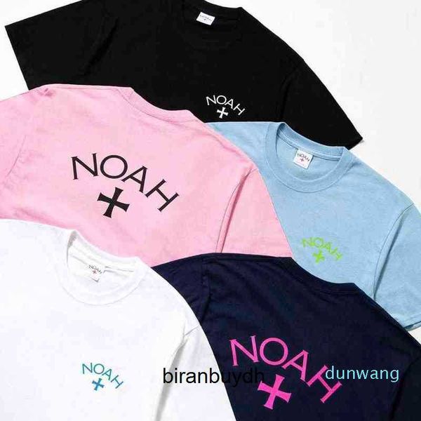 

noah men's t-shirts t-shirt cross front and back short, White;black