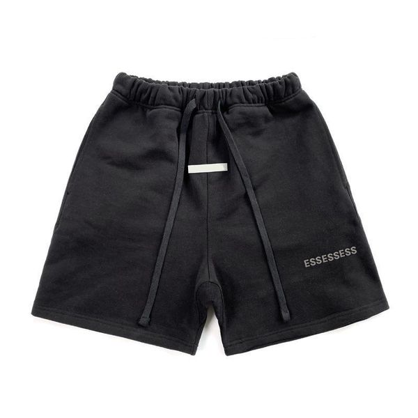 

new mens womens ess shorts clothing apparel cotton sports fashion short designer street style tide knee length essentiaer9k, White;black