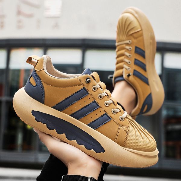 

2023 men women running shoes shell toe white green black brown mens trainers outdoor sneakers size 39-44 color16