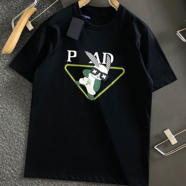 

men's t-shirts summer designer tees casual man womens loose letters print short sleeves luxury men 2023 6c9oh, White;black