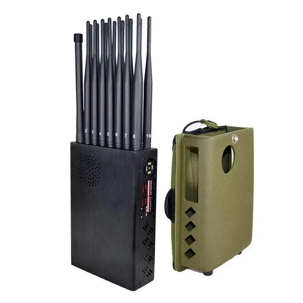 

super powerful 16 bands jamm ers gps wifi 2.4g 5.8g lojack/xm 315 433 868 gsm 2g 3g 4g 5g mobile phone signal isolator
