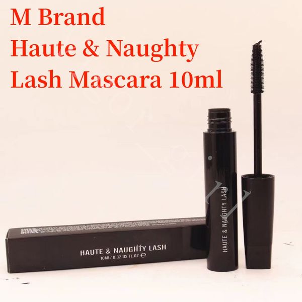 

m brand mascara girl eye beauty makeup cosmetics curling long lasting waterproof mascara haute & naughty lash mascara 10ml black color whole