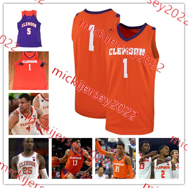 

clemson tigers basketball jersey alex hemenway 13 chauncey gibson 21 chauncey wiggins 24 pj hall clemson jerseys custom stitched mens youth, Black