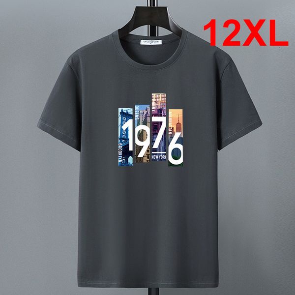 

men's t-shirts men's red t-shirt summer tshirt cotton t shirt 10xl 12xl big size short sleeve tees male letter print shirt green, White;black