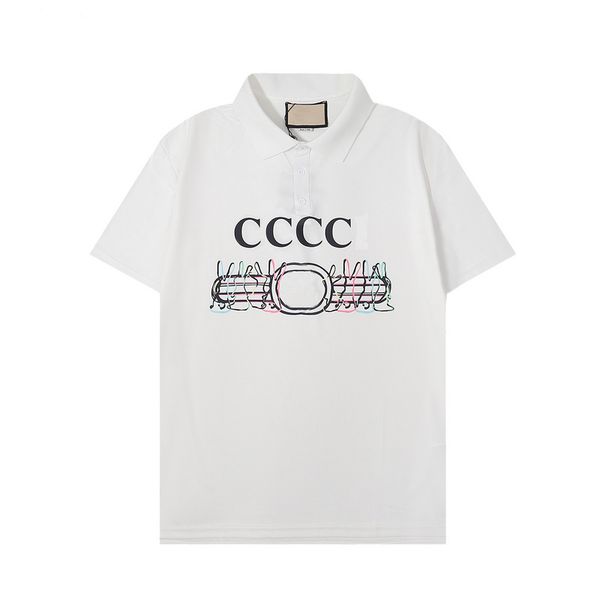 

summer mens designer polo shirts casual stylist clothes short sleeve designers polos fashion men t shirt asian, White;black