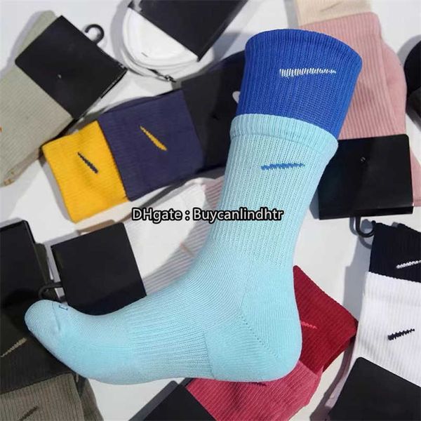 

fashion sports men's socks classic hook brand medium tube solid men women basketball sweat absorbing breathable short boat sock luxury, Black