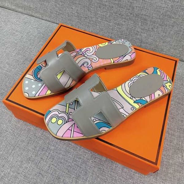 

beach designer sandals genuine leisureoliday slippers oran flat flat net red women's women summer leather 3oad