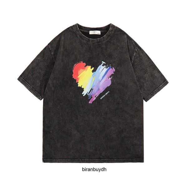 

men's t-shirts american washed old short sleeve summer cotton t-shirt hiphop high street fashion brand half, White;black