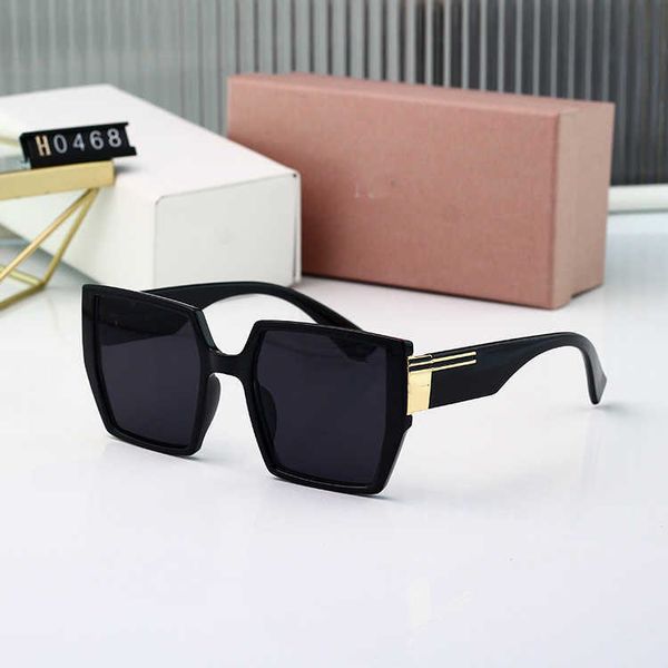 

new box women's multicolor fashion sunglasses versatile large frame ins street sround face slim glasses, White;black