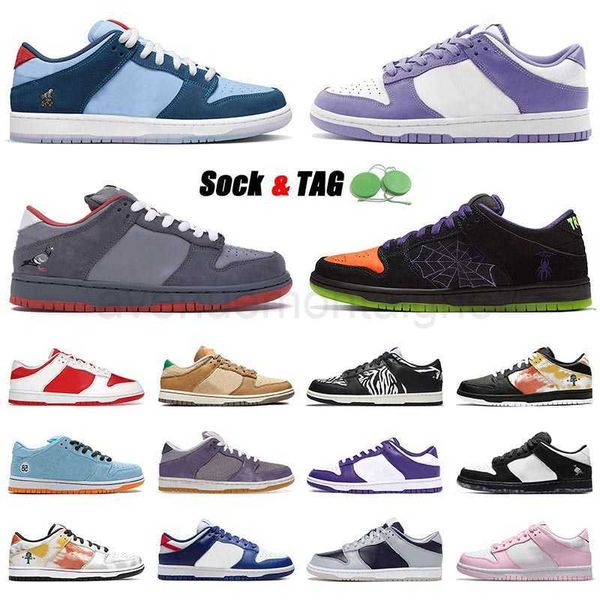 

2023 low running shoes men women staple nyc pigeon why so sad purple pulse night of mischief raygun tie dye midas gold sneakers trainers spo