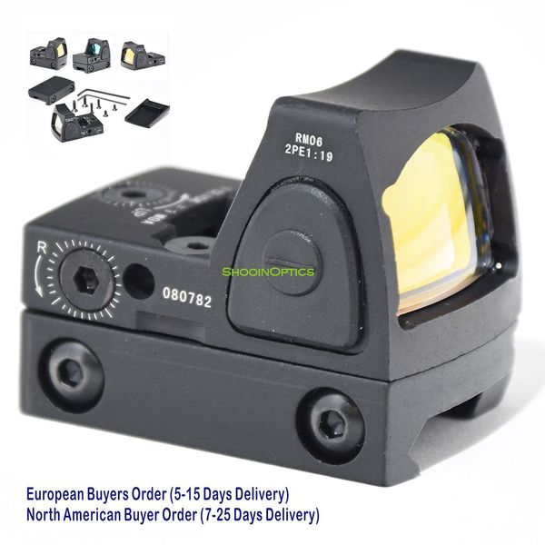 

trijicon rmr 1x red dot sight sight optics scope 20mm picatinny weaver pistol glock mos mount base
