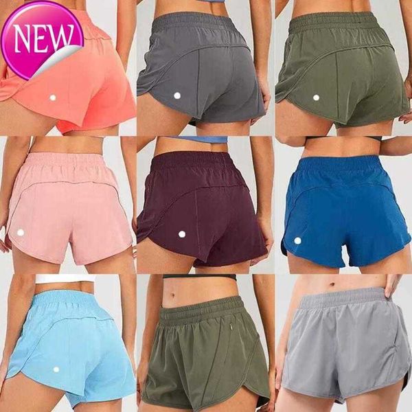 

women's shorts lululemens shaping yoga multicolor loose breathable quick drying sports y underwears pocket trouser skirt62m2ud, White;black