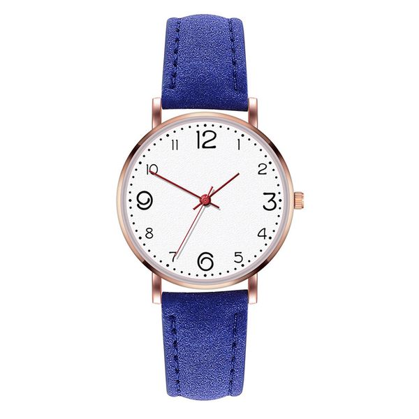 

hbp fashion ladies watch leather strap quartz movement electronic watches ultra-thin round dial casual business wristwatch, Slivery;brown
