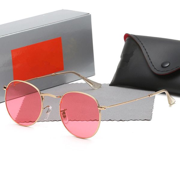 

men classic brand retro women sunglasses rays bans luxury designer eyewear metal frame designers sun glasses woman e5, White;black