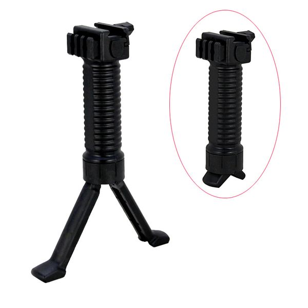 

tactical vertical fore grip with retractable bipod hunting rifle foregrip bipod ergonomic fit 20mm picatinny rail